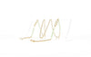 Fifi's World FEL009 FIO DOURADO CORACOES C/ PEDRAS VERDE AGUA