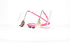Fifi's World FK010 FIO KIDS ROSA CHOQUE C/ BONECA E POMPOM BEGE